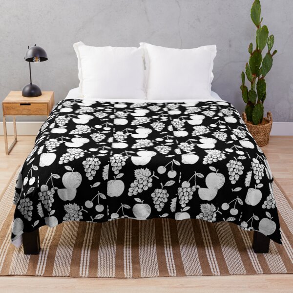 Item preview, Elegant Black & White Fruit Orchard Pattern designed and sold by zzz888.