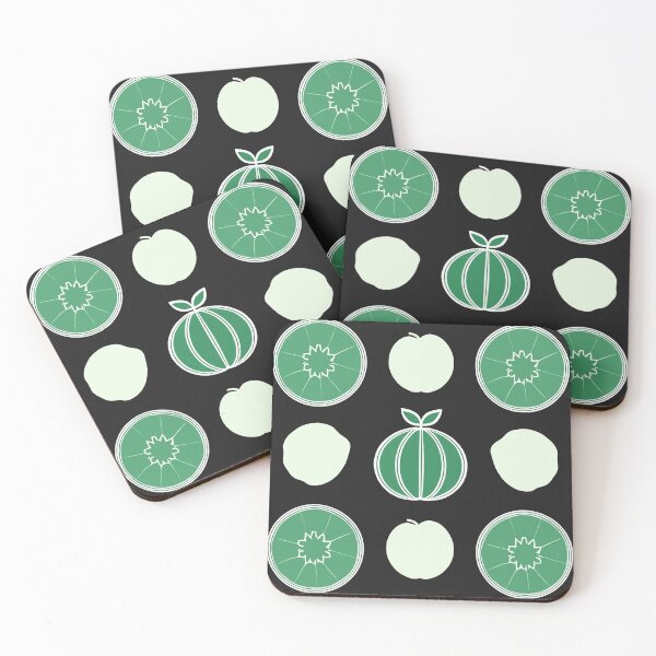 Item preview, Geometric Green & White Fruit Pattern designed and sold by zzz888.