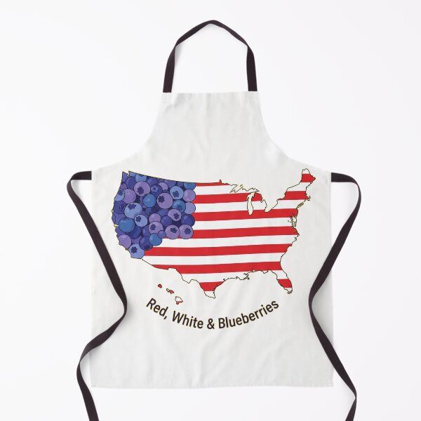 Item preview, Red White & Blueberries USA Map designed and sold by Apex Designs.
