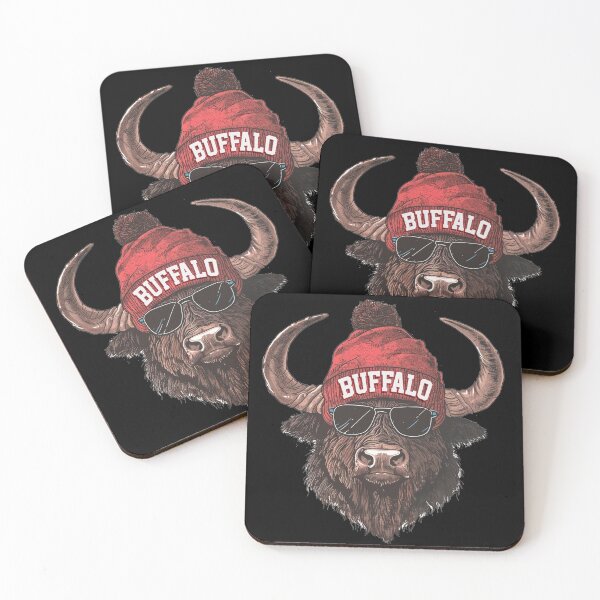 Item preview, Buffalo Football Fan Bison Beanie Sunglasses Funny Game Day Design designed and sold by MyMomentShirt.