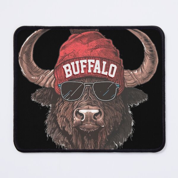 Item preview, Buffalo Football Fan Bison Beanie Sunglasses Funny Game Day Design designed and sold by MyMomentShirt.
