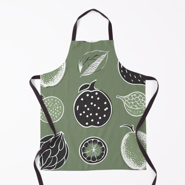 Item preview, Earthy Green Harvest Fruit & Leaf Pattern designed and sold by zzz888.