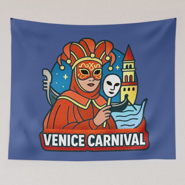 Item preview, Venice Carnival - Venetian Masks and Festival Atmosphere designed and sold by Myra365Art.