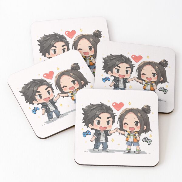Item preview, Co-Op Cuties: Player 1 ♥ Player 2 designed and sold by ArgentoArt.