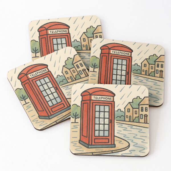 Item preview, Red  Phone Booth  designed and sold by GraphicsClub.