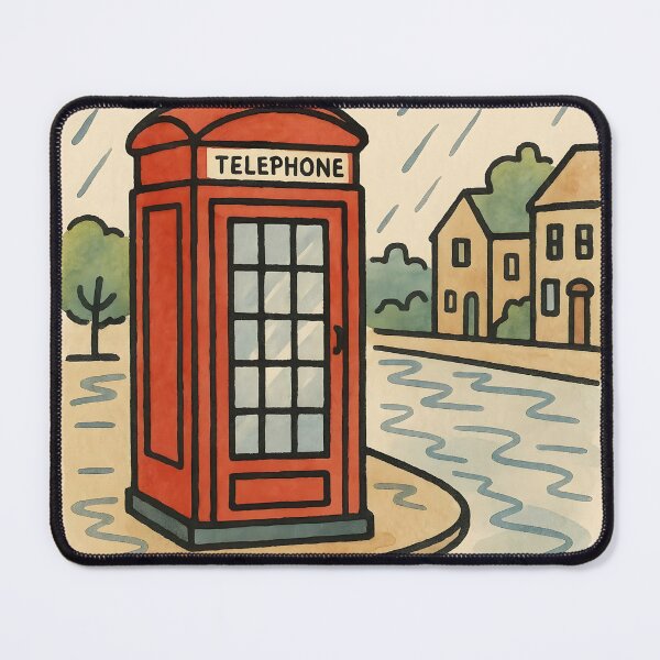 Item preview, Red  Phone Booth  designed and sold by GraphicsClub.