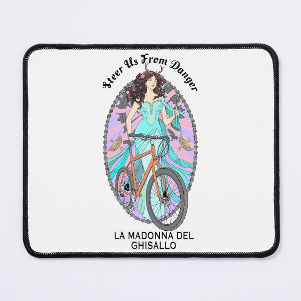 Item preview, The patron saint of bicycles La Madonna del Ghisallo designed and sold by Mahaffey Designs.