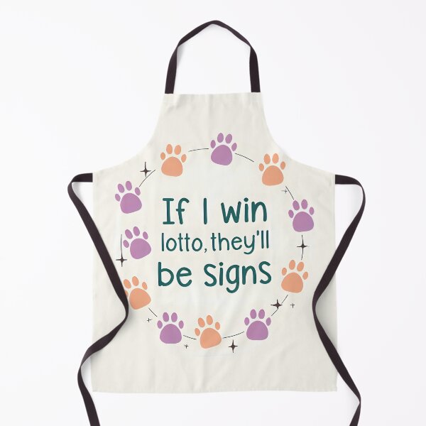 Item preview, If I Win Lotto, They'll Be Signs Sticker designed and sold by FlamingGalahDesigns.