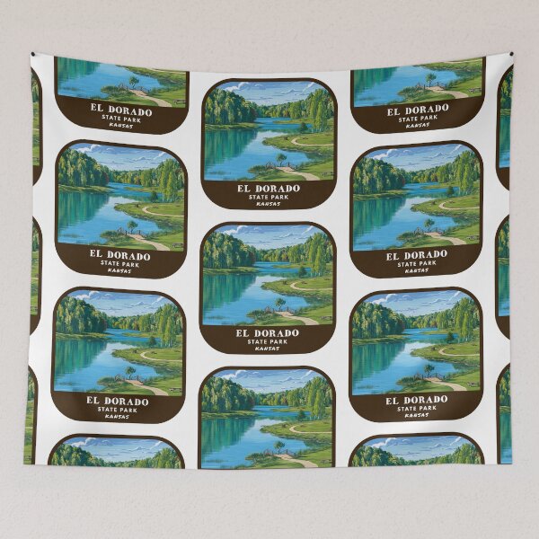 Item preview, Vintage El Dorado State Park (Kansas State Park) designed and sold by RabbitK.