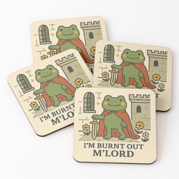 Item preview, Funny Frog Knight – Medieval Cottagecore Quirky Sticker designed and sold by Florarts.