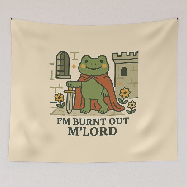 Item preview, Funny Frog Knight – Medieval Cottagecore Quirky Sticker designed and sold by Florarts.