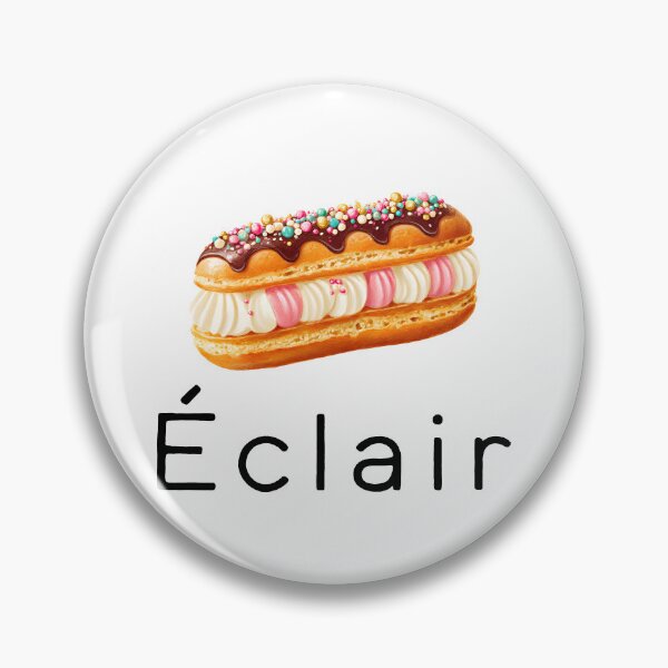 Item preview, Éclair – French Pastry Illustration designed and sold by BobaBunny76.