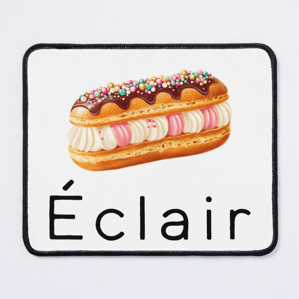 Item preview, Éclair – French Pastry Illustration designed and sold by BobaBunny76.