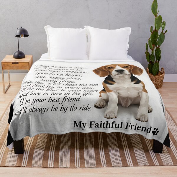 Item preview, My Faithful Friend – Dog Lover Quote Art with Beagle Illustration designed and sold by NakanoChikaoco1.
