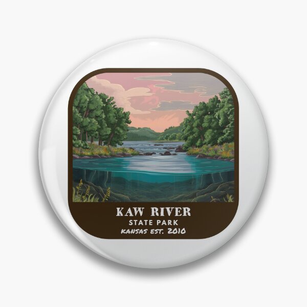 Item preview, Vintage Kaw River State Park (Kansas State Park) designed and sold by RabbitK.