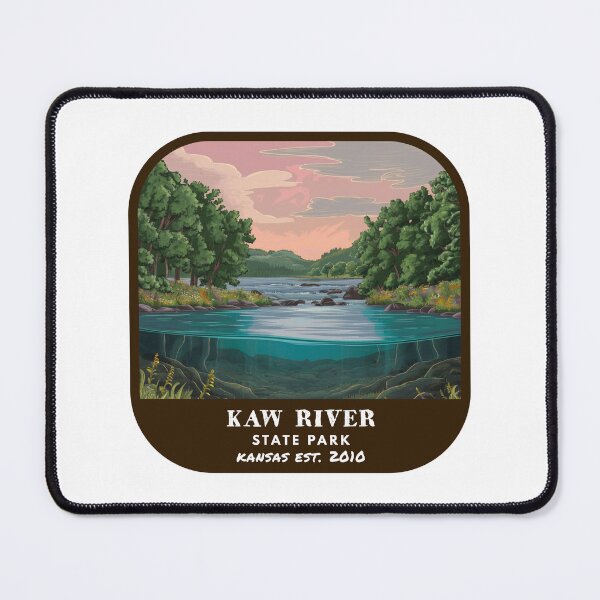 Item preview, Vintage Kaw River State Park (Kansas State Park) designed and sold by RabbitK.