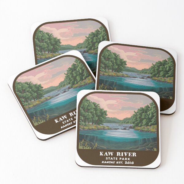 Item preview, Vintage Kaw River State Park (Kansas State Park) designed and sold by RabbitK.