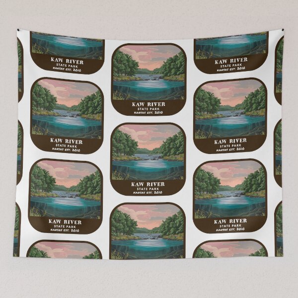 Item preview, Vintage Kaw River State Park (Kansas State Park) designed and sold by RabbitK.