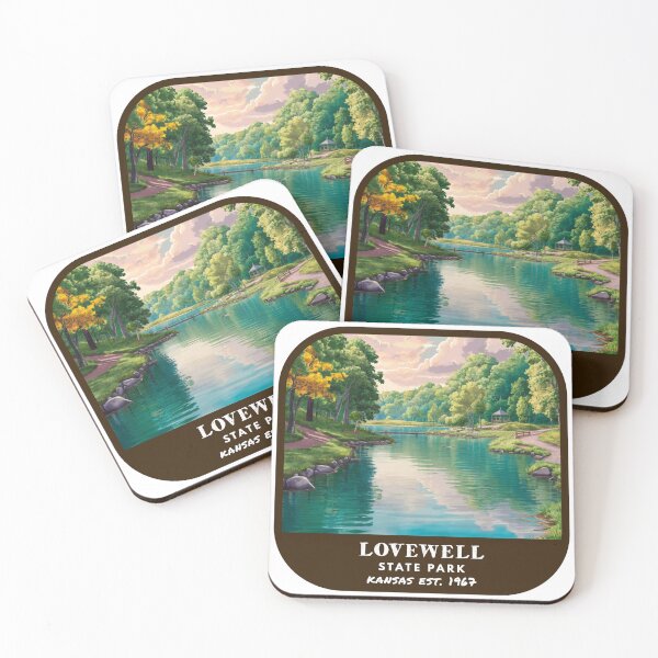 Item preview, Vintage Lovewell State Park (Kansas State Park) designed and sold by RabbitK.