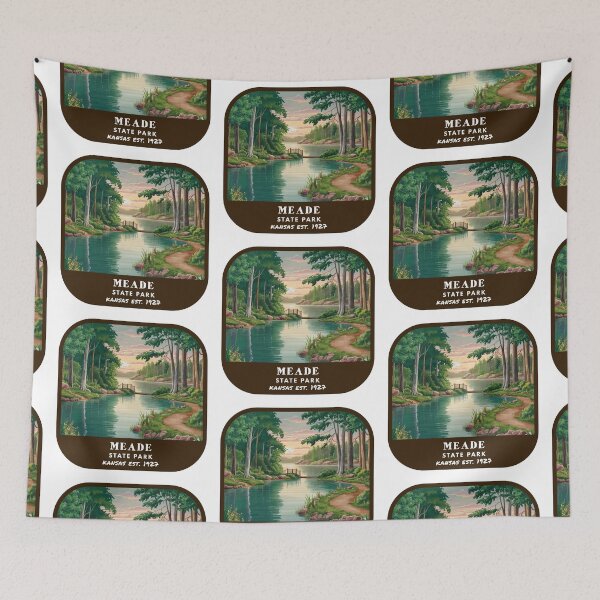 Item preview, Vintage Meade State Park (Kansas State Park) designed and sold by RabbitK.