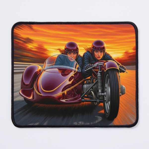 Item preview, Flaming Twilight on the Asphalt - Original Art Deco Artwork designed and sold by elektronen.