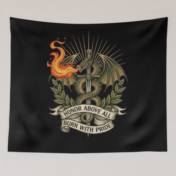 Item preview, Honor Above All Burn With Pride designed and sold by EdvvinStudios.