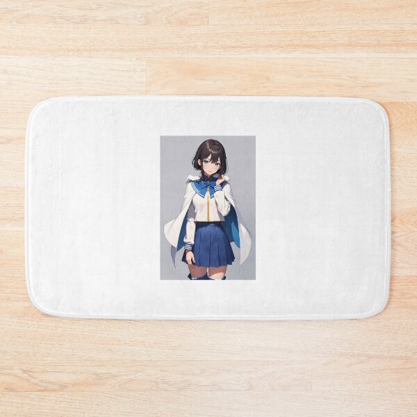Item preview, The Serene Schoolgirl with a Hero's Cape designed and sold by iloveanimechibi.