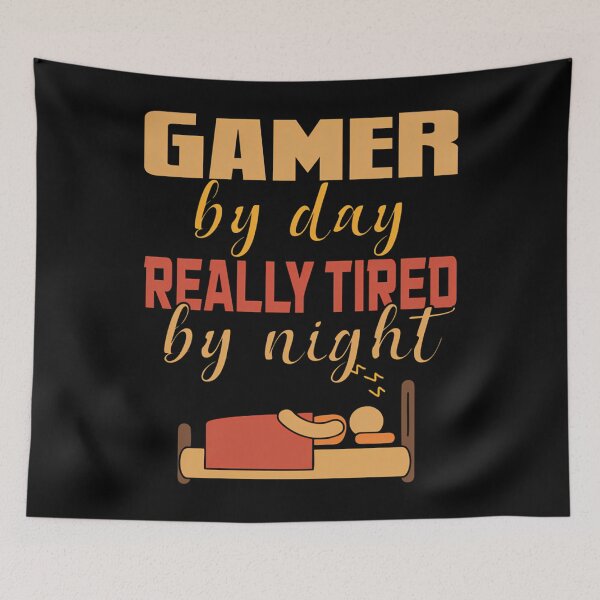 Item preview,  Gamer By Day Really Tired By Night designed and sold by DANIELSHATTUCKL.