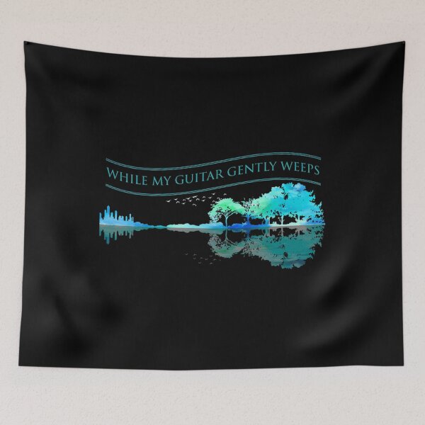 Item preview,  While My Guitar Gently Weeps - Guitar Artwork Nature designed and sold by Jarioutilainen.
