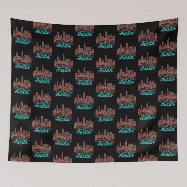 Item preview, Vintage Austin Texas Skyline Poster – Retro Cityscape Wall Art designed and sold by FestivityFinds.