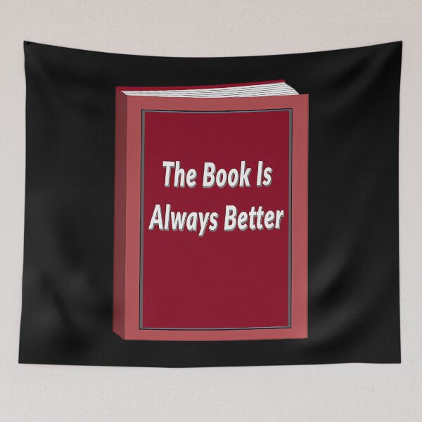 Aperçu de l'œuvre The Book Is Always Better (Black Background) créée et vendue par ChristiaRousse.