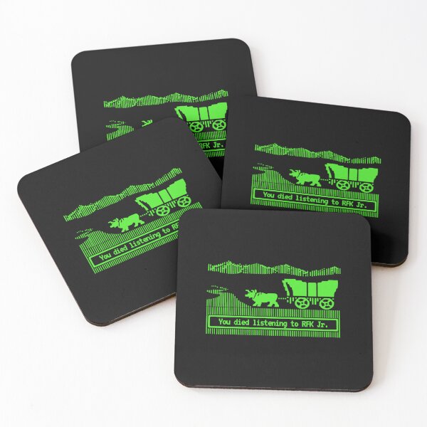 Item preview, Listening RFK Jr Oregon Trail  Funny Parody  Political Humor Vintage Game, Anti Trump designed and sold by MarlinConroy.
