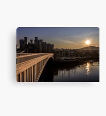 Conwy at sunset Canvas Print