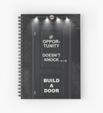 Cuaderno de espiral Oportunidad de puerta de emprendedor