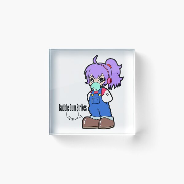 Item preview, Bubble Gum Strikes – Cute Moe Girls Stickers designed and sold by collectionA.