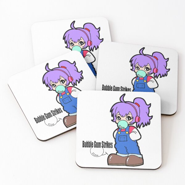 Item preview, Bubble Gum Strikes – Cute Moe Girls Stickers designed and sold by collectionA.