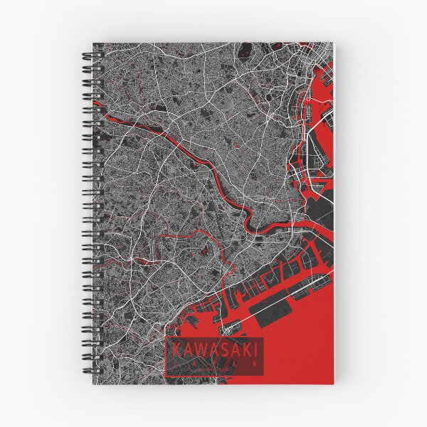 Item preview, Kawasaki City Map of Kanagawa, Japan - Oriental designed and sold by deMAP.