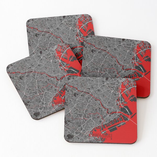 Item preview, Kawasaki City Map of Kanagawa, Japan - Oriental designed and sold by deMAP.