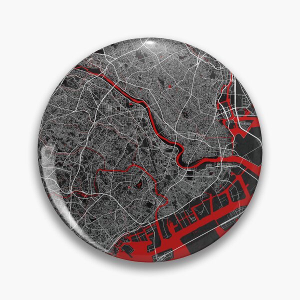 Item preview, Kawasaki City Map of Kanagawa, Japan - Oriental designed and sold by deMAP.