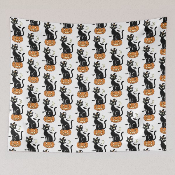 Item preview, Gato vintage de Halloween sobre calabaza designed and sold by Homelesssquid's Stickers & More.