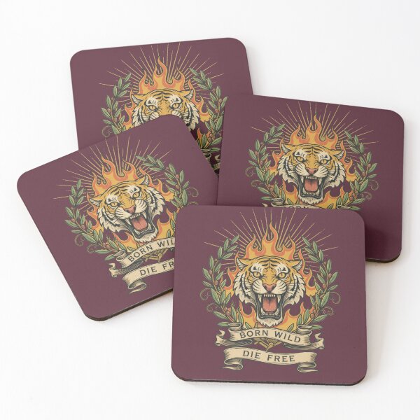 Item preview, Born Wild Die Free Stay Fierce Forever designed and sold by EdvvinStudios.