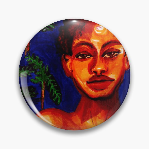 Item preview, Bold, Afrocentric, Island Woman Art Illustration  - Tropics Girl  designed and sold by KayKat888.