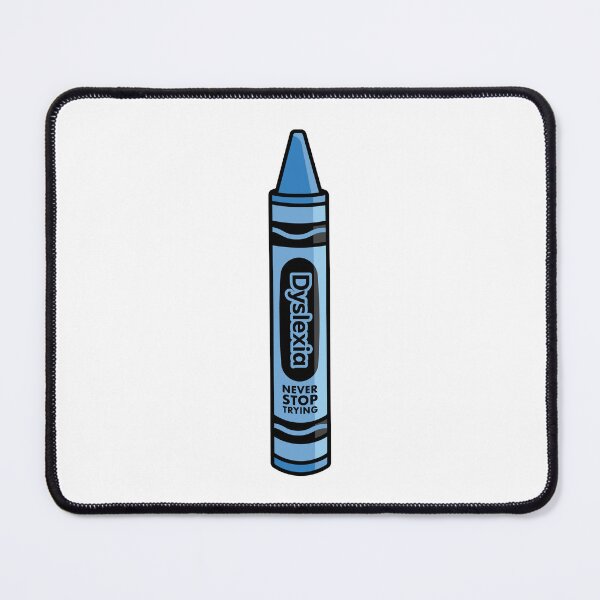 Item preview, Dyslexia Crayon Sticker designed and sold by thebluewildstudio.