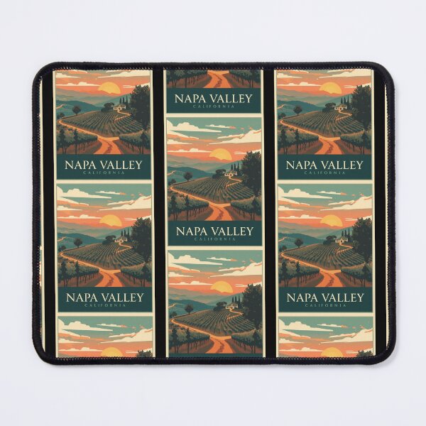 Item preview, Vintage Napa Valley California Travel Poster – Retro Vineyard Wine Country Wall Art designed and sold by FestivityFinds.