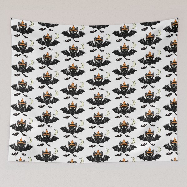 Item preview, Vintage Halloween Bats designed and sold by Homelesssquid's Stickers & More.