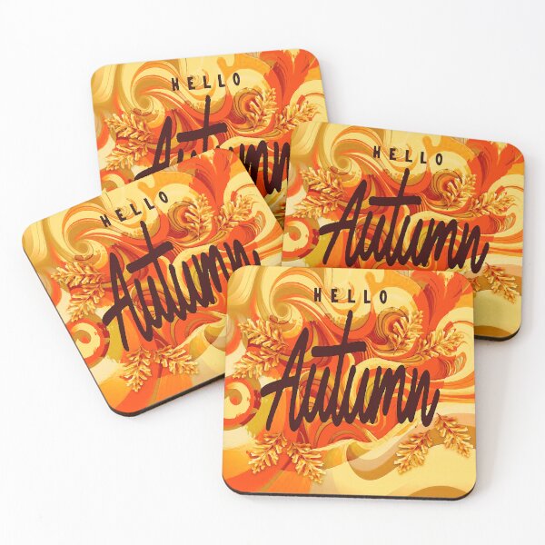 Item preview, Hello Autumn Graphic Words designed and sold by ViaARTfactory.