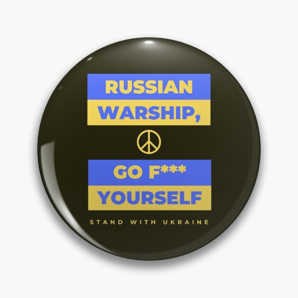 Item preview, Russian Warship Stand With Ukraine Anti Russian Peace Tee designed and sold by Brandonviar.