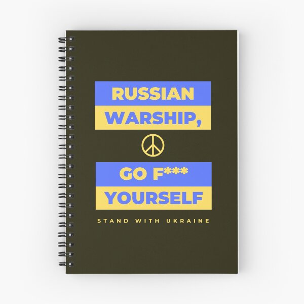 Item preview, Russian Warship Stand With Ukraine Anti Russian Peace Tee designed and sold by Brandonviar.