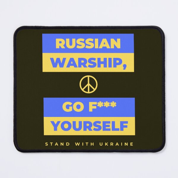 Item preview, Russian Warship Stand With Ukraine Anti Russian Peace Tee designed and sold by Brandonviar.