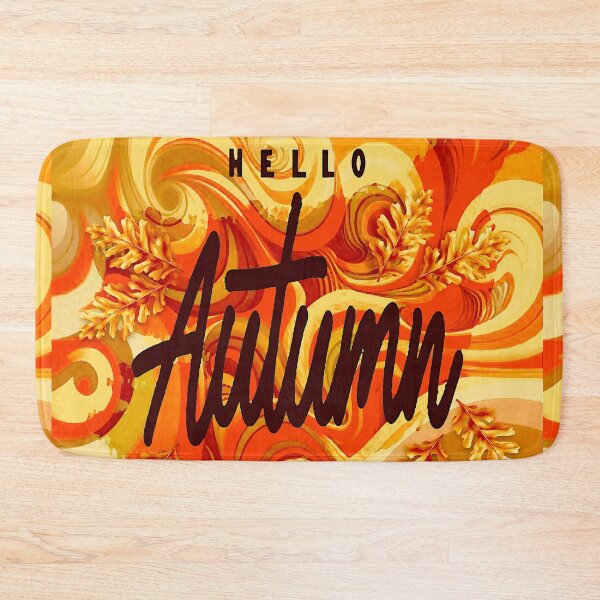 Item preview, Hello Autumn Graphic Words designed and sold by ViaARTfactory.